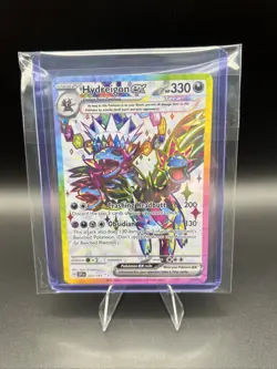 Pokemon TCG Hydreigon ex Surging Sparks Ultra Rare Full Art 223/191 Holo - Image 5