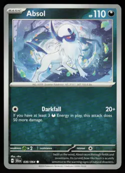 Absol 030/064 Common Shrouded Fable Pokemon Near Mint - Image 1