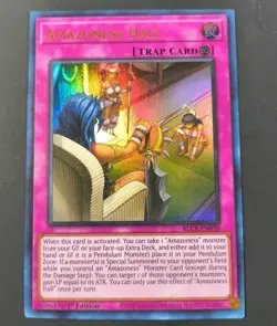 Yu-Gi-Oh! Amazoness Hall Ultra Rare Trap BLCR-EN038 1st Edition NM - Image 1