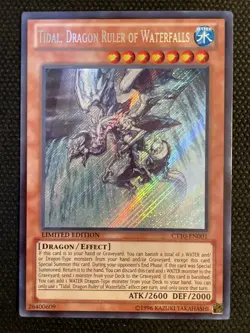 ( TIDAL DRAGON RULER OF WATERFALLS ) - Secret - CT10-EN001 Limited NM - Yu-Gi-Oh - Image 1
