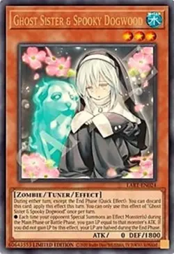 Yugioh! LP Ghost Sister & Spooky Dogwood - LART-EN024 - Ultra Rare - Limited Edi - Image 1