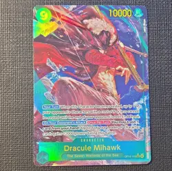 Bandai Dracule Mihawk OP14-119 The Seven Warlords SEC Holo Alt Art Eng - Image 1