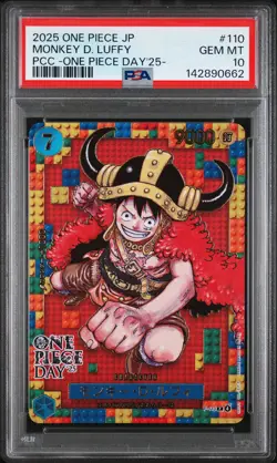 2025 ONE PIECE JPN PREMIUM COLLECTION ONE PIECE DAY'25 MONKEY D. LUFFY PSA 10 - Image 1