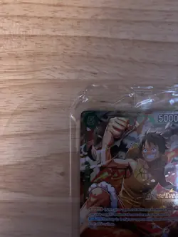 Monkey.D.Luffy P-135 Winner Stamp OP16 Pre-Release Event Promo Card Sealed - Image 3