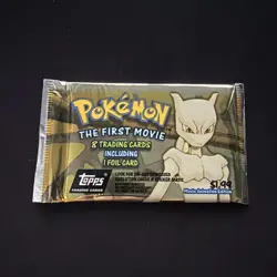 Topps Pokemon The First Movie 1999 Trading Card Pack 8 Cards Foil Mewtwo English - Image 1