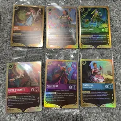 Disney Lorcana Wilds Unknown Pre Release Kit Complete Set. All 6 Promo Cards + - Image 2