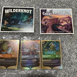 Disney Lorcana Wilds Unknown Pre Release Kit Complete Set. All 6 Promo Cards + - Image 5