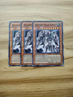 Yu-Gi-Oh! - Ancient Gear Golem 3X - Complete Playset Of Cards - Image 1