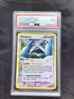 Pokemon Cards: EX Hidden Legends Rare Holo: Metagross 11/101: PSA 9 - Image 1