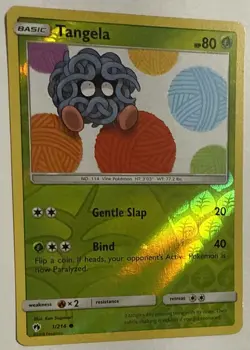 LP Pokemon Tangela - 1/214 - Common - Reverse Holo Near Mint Lost Thunder - Image 2