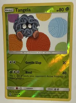 LP Pokemon Tangela - 1/214 - Common - Reverse Holo Near Mint Lost Thunder - Image 3