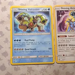 Pokemon Tcg Shining Legends Holo 3-Card Lot: Shining Volcanion, Arceus, Palkia - Image 2