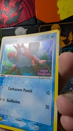 3 Vintage Pokemon Cards, Mew And Mewtwo Promo's + NM Holon Phantoms Corphish - Image 3