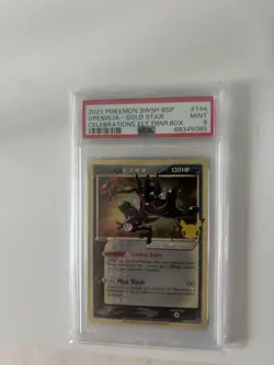Greninja: PSA Mint 9 Gold Star SWSH144 SWSH: Sword & Shield Promo Cards Holo - Image 1