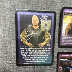 Raw Deal CCG WWE Christian 12-Card Lot - Image 2