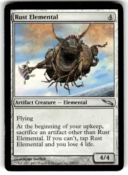 Mirrodin Magic: The Gathering Rust Elemental MTG - Image 1