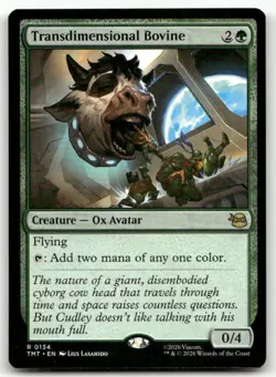 Transdimensional Bovine #134 (NM) Teenage Mutant Ninja Turtles TMT Magic MTG - Image 1