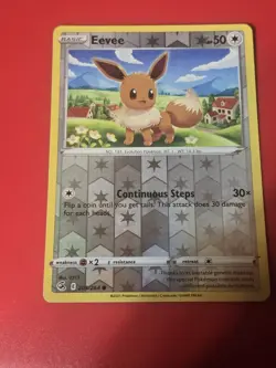 Reverse Holo Eevee 205/264 Common Fusion Strike Pokemon TCG - Image 1