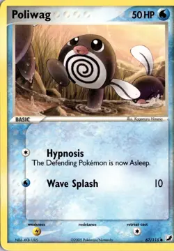 Poliwag 67/115 Unseen Forces Pokemon Card TCG - Image 1