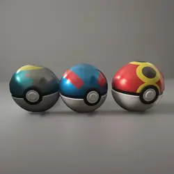 Pokemon TCG Poke Ball Tins Featuring Various Ball Designs. Lot of 3 . (Empty) - Image 1