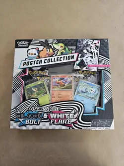 Pokemon TCG Black Bolt & White Flare Unova Poster Collection NEW SEALED - Image 1