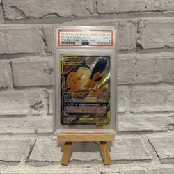 Pokemon Eevee Snorlax GX SM169 Tag Team PSA 9 Promo Black Star - Image 1