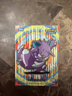 Pokemon Topps TV Animation Edition Series 2 Nidoking #34 Stick-ons 2 Of 10 - LP - Image 1