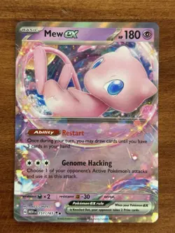 Pokemon TCG Mew EX 151/165 Double Rare Holo Scarlet & Violet - Image 1