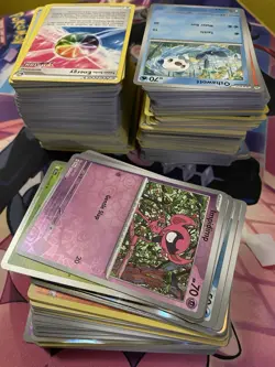 Pokemon TCG Cards Bulk Lot of 500 NM - 100 Reverse Holo/ Holo 2 Ex - Image 1