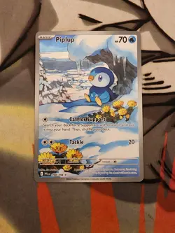 Pokemon Piplup 098/094 Me02 Phantasmal Flames Illustration Rare Holo NM - Image 1