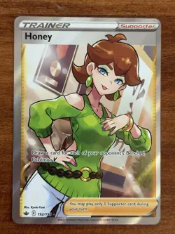 Pokemon TCG Honey Full Art 192/198 Chilling Reign Ultra Rare Holo NM - Image 1