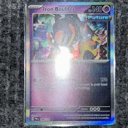 Pokemon Prismatic Evolutions Iron Boulder 046/131 Holo Rare NM/Mint PRE - Image 2