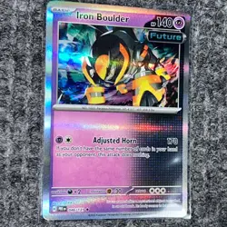 Pokemon Prismatic Evolutions Iron Boulder 046/131 Holo Rare NM/Mint PRE - Image 3