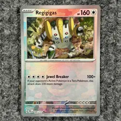 Pokemon Prismatic Evolutions Regigigas 086/131 Poke Ball Reverse Holo NM - Image 1