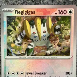 Pokemon Prismatic Evolutions Regigigas 086/131 Poke Ball Reverse Holo NM - Image 5