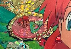 MISTY MERMAID Pocket Monsters Pokemon Japanese Anime Vending Prism Sticker NM - Image 2