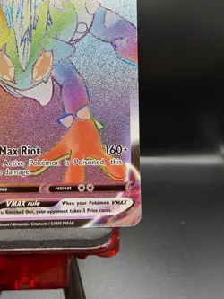 Toxtricity VMAX 196/192 Rainbow Rare Rebel Clash Pokemon NM - Image 4