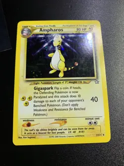 Pokemon TCG Ampharos Neo Genesis 1 Holo Unlimited Holo Rare - Image 1