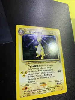 Pokemon TCG Ampharos Neo Genesis 1 Holo Unlimited Holo Rare - Image 2