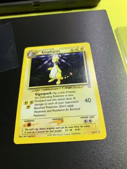 Pokemon TCG Ampharos Neo Genesis 1 Holo Unlimited Holo Rare - Image 3