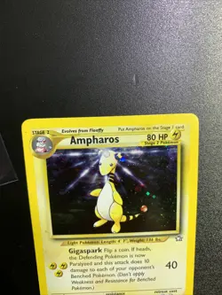 Pokemon TCG Ampharos Neo Genesis 1 Holo Unlimited Holo Rare - Image 4