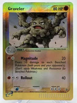 Pokemon Graveler 30/97 EX Dragon Reverse Holo 2003 - Image 1