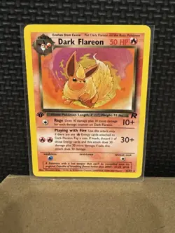 2000 Pokemon Team Rocket - 1st Edition - Dark Flareon 35/82 - Ungraded - Image 3