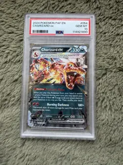 2024 POKEMON PAF EN-PALDEAN FATES #054 CHARIZARD EX PSA 10 - Image 1