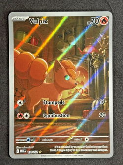 Pokemon Vulpix IR 138/132 Mega Evolution Illustration Rare Full Art Holo MEG NM - Image 1