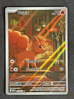 Pokemon Vulpix IR 138/132 Mega Evolution Illustration Rare Full Art Holo MEG NM - Image 2