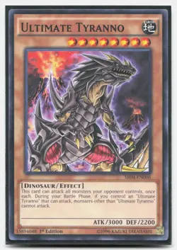 Ultimate Tyranno SR04-EN006 Dinosmasher's Fury Yu-Gi-Oh 1st Edition NM/M - Image 1