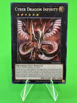 Yu-Gi-Oh Quarter Century Stampede Cyber Dragon Infinity SR RA04-EN068 NM!!! - Image 1