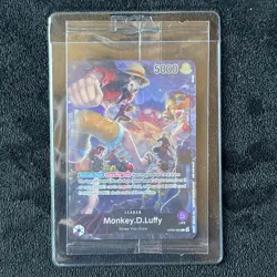 Monkey D Luffy PSA magazine promo OP05 060 sealed One Piece promo card OP05 060 - Image 1