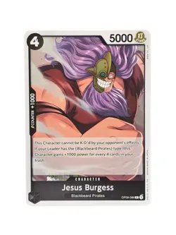 Jesus Burgess OP09-086 NM Emperors in the New World One Piece TCG English - Image 1